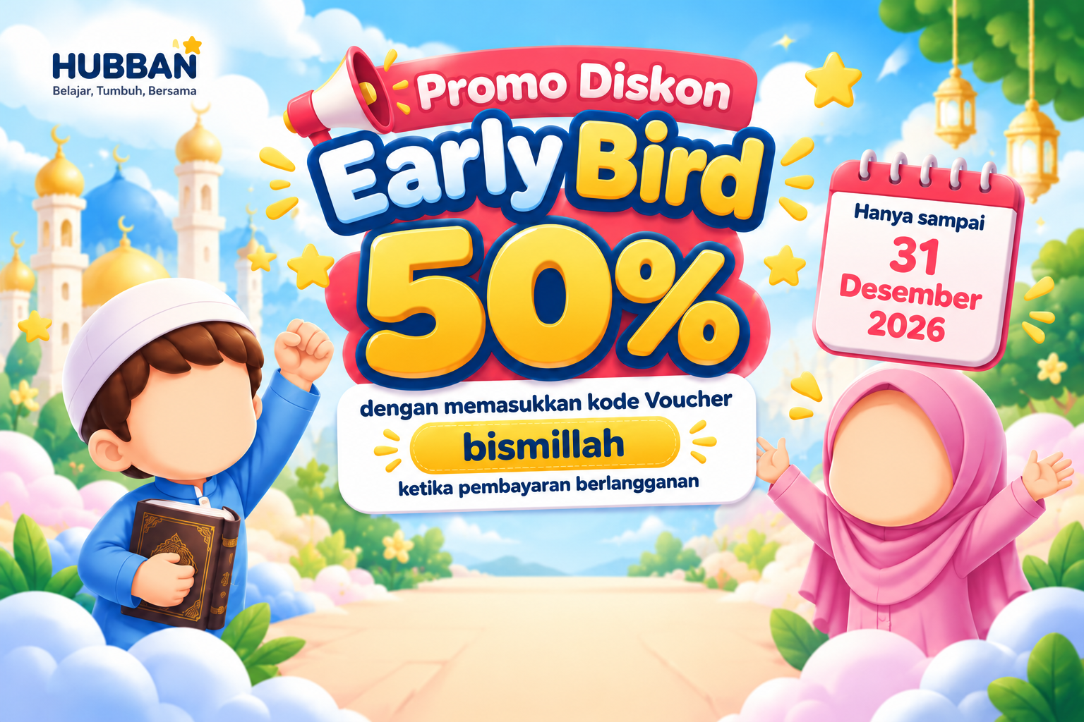 Promo Diskon Early Bird 50%